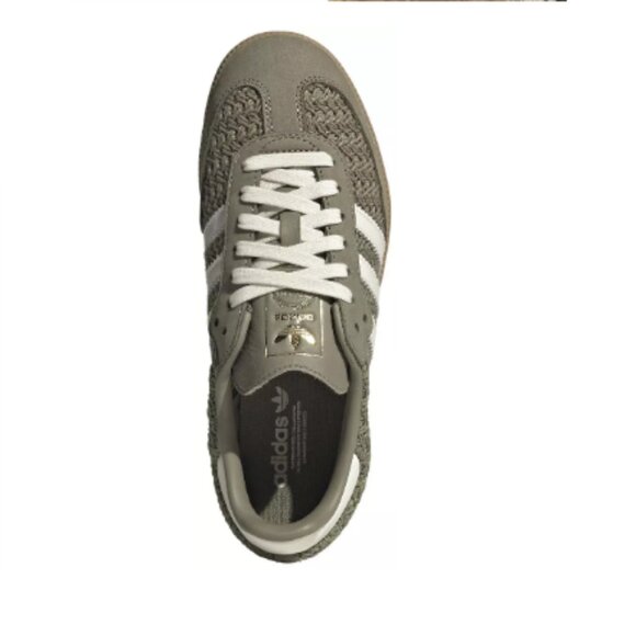 adidas Women's Samba OG Shoes-Color: Active Green/White - Picture 3 of 5
